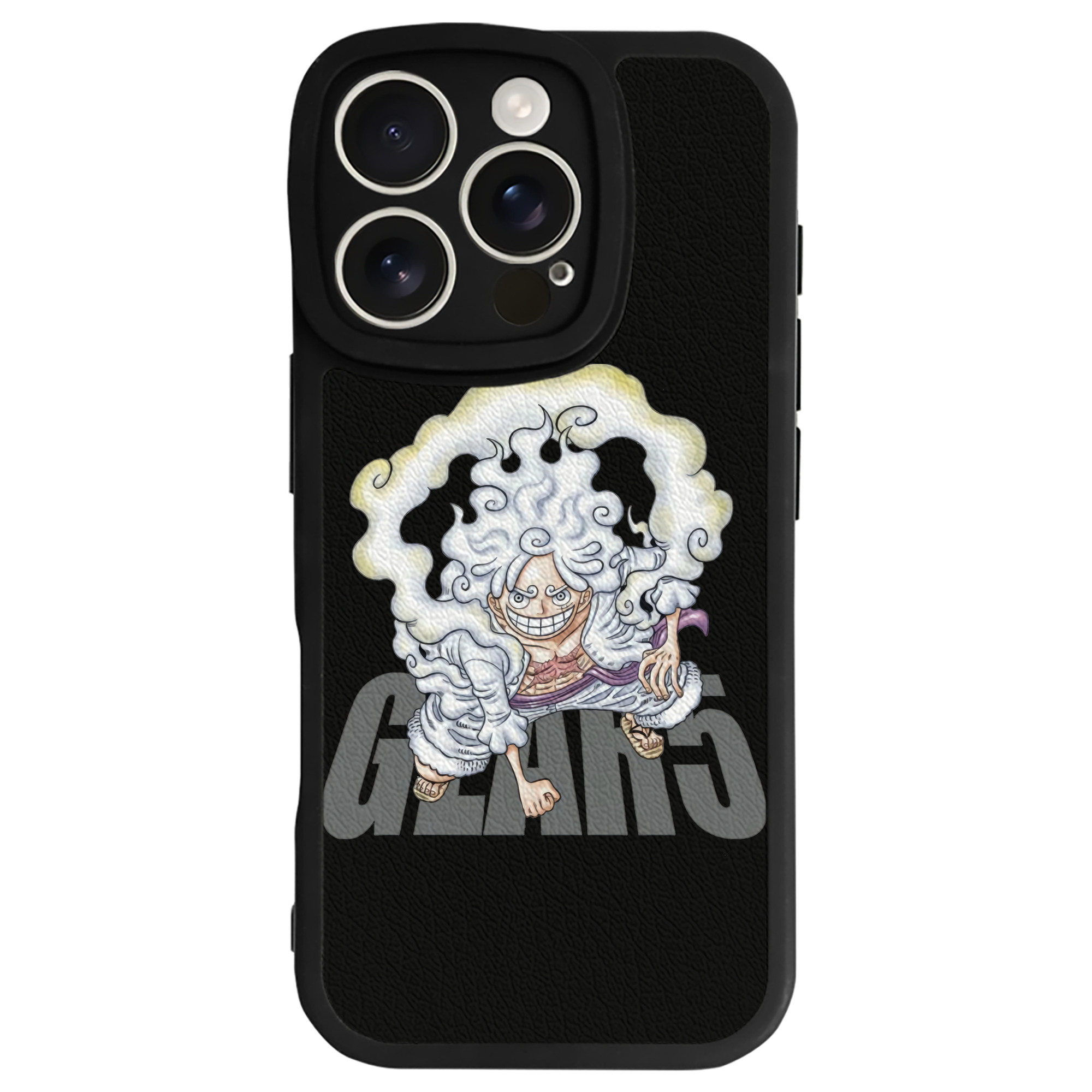 （画像用） ワンピース モンキー・D・ルフィ ONE PIECE Monkey D. Luffy 【iPhone 16シリーズ対応】シリコンスマホケース（レザー調） 材質：シリコン